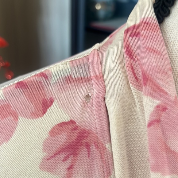 Banana Republic Pink Rose Blouse with front Tie - Picture 13 of 14